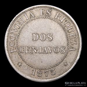 Chile. 2 Centavos 1875. ... 
