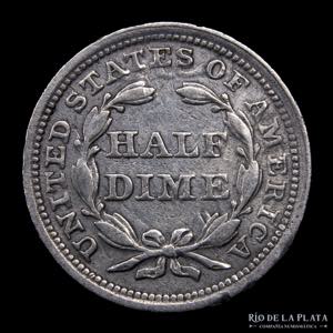 USA. Half Dime 1853. Seated Liberty. AG.900, ... 