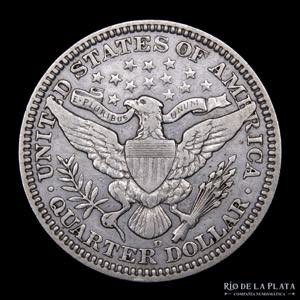 USA. Quarter Dollar 1916 D. Barber. AG.900; ... 