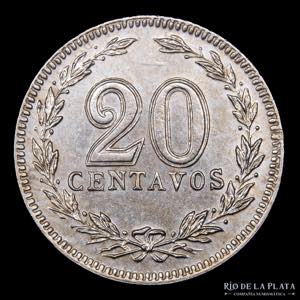Argentina. 20 Centavos 1899. Muy Rara, solo ... 