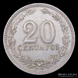 Argentina. 20 Centavos 1906. CuNi; 21.5mm; ... 