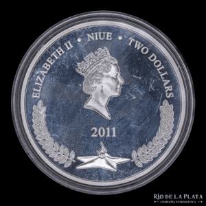 Niue Island. 2 Dollars 2011. Conmemorativa ... 
