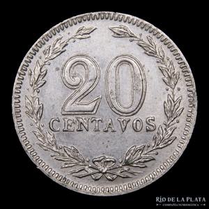Argentina. 20 Centavos 1913. CuNi; 21.5mm; ... 
