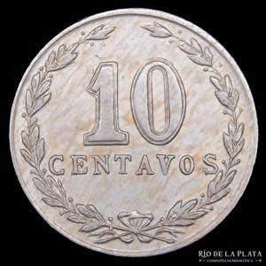 Argentina. 10 Centavos 1897. Cu-Ni; 19mm; ... 