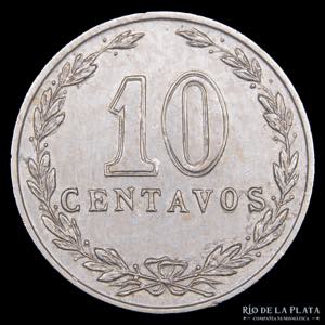 Argentina. 10 Centavos 1899. Cu-Ni; 19mm; ... 