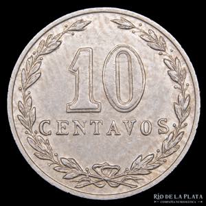 Argentina. 10 Centavos 1905. Cu-Ni; 19mm; ... 