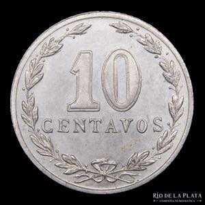 Argentina. 10 Centavos 1916. Cu-Ni; 19mm; ... 
