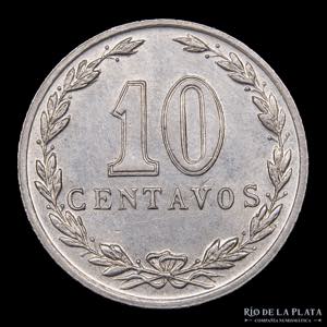 Argentina. 10 Centavos 1922. Cu-Ni; 19mm; ... 