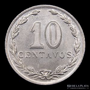 Argentina. 10 Centavos 1925. Cu-Ni; 19mm; ... 