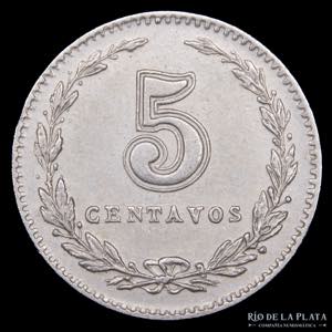 Argentina. 5 Centavos 1903. Escasa. CuNi; ... 