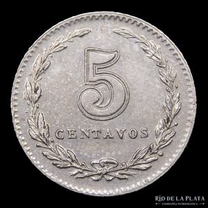 Argentina. 5 Centavos 1915. CuNi; 17mm; ... 