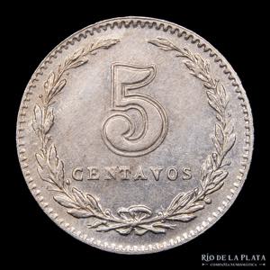 Argentina. 5 Centavos 1920. CuNi; 17mm; ... 