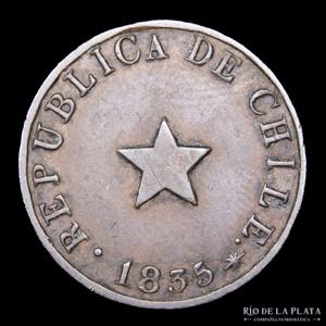 Chile. 1/2 Centavo 1835. ... 