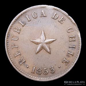 Chile. 1/2 Centavo 1853. ... 