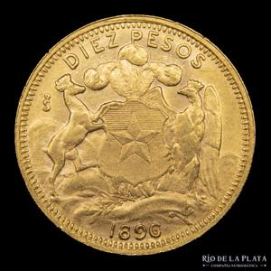 Chile. 10 Pesos 1896. ... 