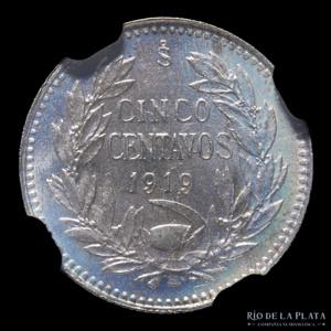 Chile. 5 Centavos 1919. ... 