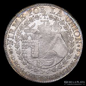 Perú. República Sud Peruana. 2 Reales 1837 ... 