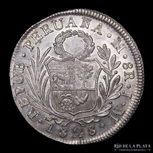 Perú. 8 Reales 1825 JM ... 