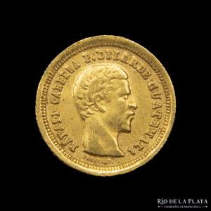 Guatemala. 4 Reales 1861. Oro (AU.875); ... 