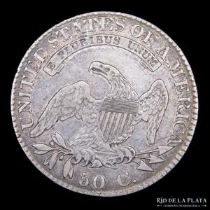 USA. Half Dollar 1823. Cupped Bust. Canto ... 