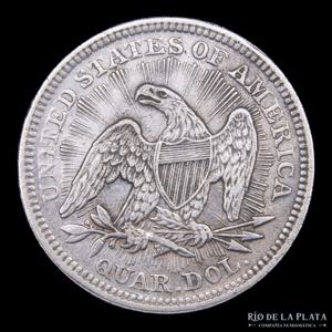 USA. Quarter Dollar 1853. Arrows and Rays. ... 