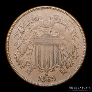 USA. 2 Cents 1865. ... 