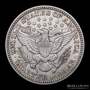 USA. Quarter Dollar 1914. Barber. AG.900; ... 