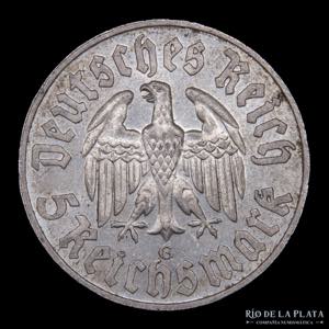 Alemania. 5 Reichsmarks 1933 G Martin ... 