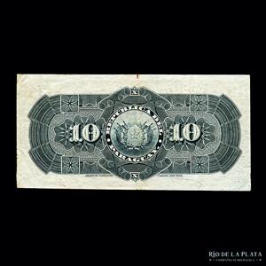 Paraguay. Banco Estatal. 10 Pesos 1907. ... 