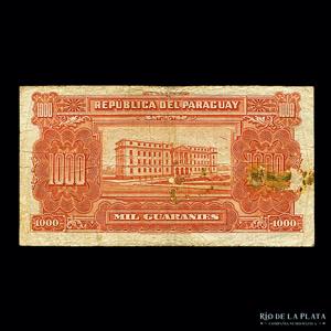 Paraguay. 1000 Guaranies 1943. P191a. Firma: ... 