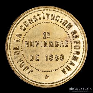 Argentina. 1889. Jura de la Constitución ... 