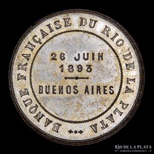 Argentina. 1893. Banque Française du Río ... 