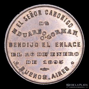 Argentina. 1895. Medalla de Boda ... 