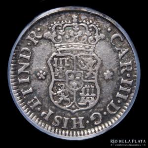 Lima. Carlos III (1759-1788) 1/2 Real 1764 ... 