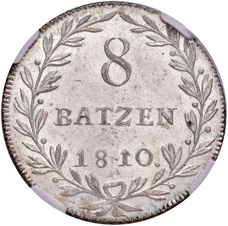Svizzera - Zurigo - 8 Batzen 1810 ... 