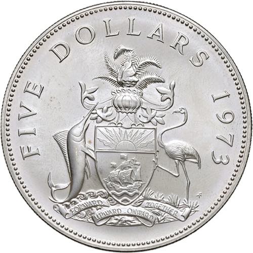 Bahamas - 5 Dollari 1973 - KM# 33 ... 
