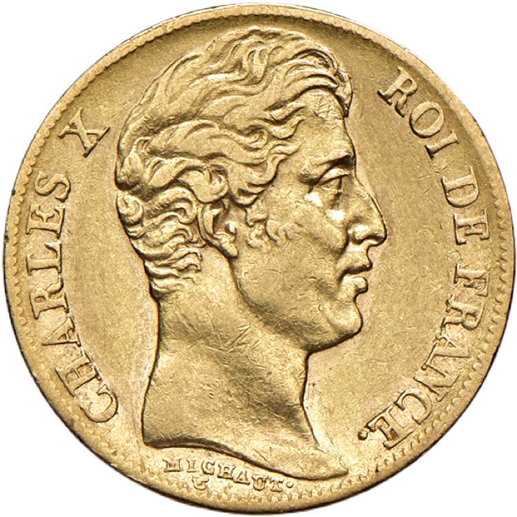 Francia - Carlo X (1824-1830) - 20 ... 