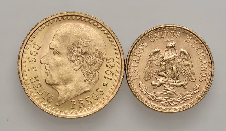 Messico - 2 1/2 Pesos 1945 - 2 ... 