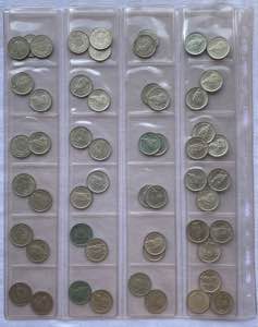 Lotti - Insieme di 55 Monete da 1/2 Franco ... 