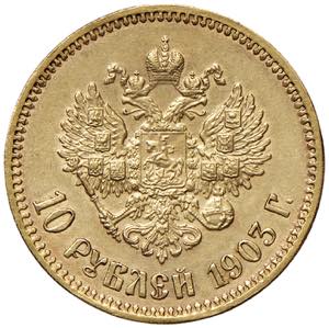 Russia - Nicola II (1894-1917) - 10 Rubli ... 