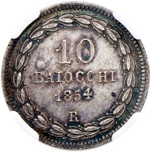 Roma - Pio IX (1846-1870) - 10 Baiocchi 1854 ... 