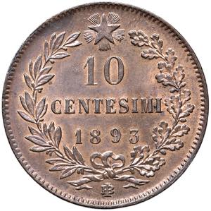Umberto I (1878-1900) - 10 centesimi 1893 ... 