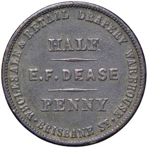 Australia - 1/2 Penny 1865 E.F.Dease - ... 