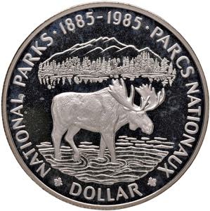 Canada - Elisabetta II - Dollaro 1985 Parco ... 
