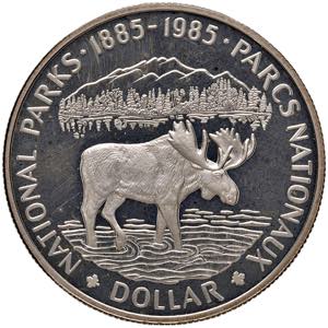 Canada - Elisabetta II - Dollaro 1985 Parco ... 