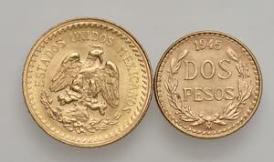 Messico - 2 1/2 Pesos 1945 - 2 Pesos 1945 - ... 