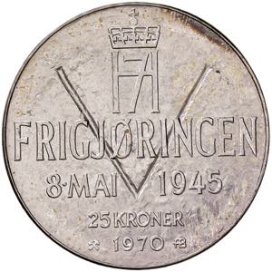 Norvegia - Olav V (1957-1991) - 25 Kroner ... 