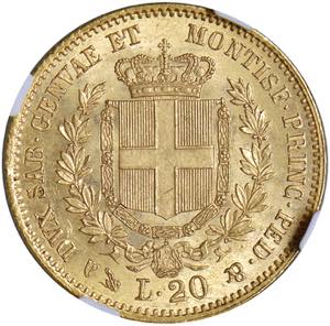 Vittorio Emanuelle II (1849-1861) 20 Lire ... 