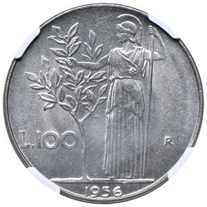 Repubblica Italiana (dal 1946) 100 Lire 1956 ... 