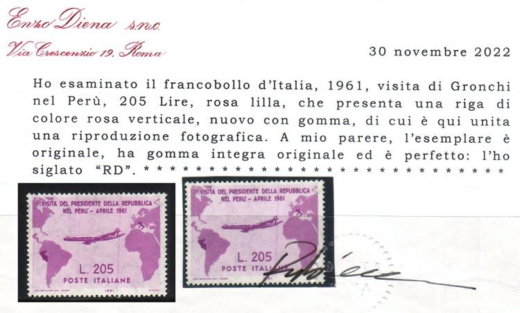 Gronchi Rosa, 205 lire n. 921 ... 
